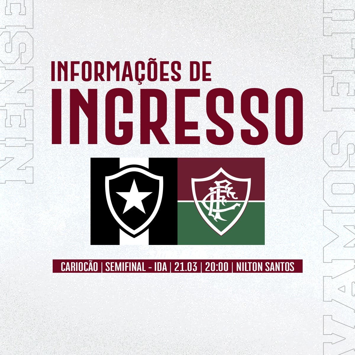 Venda de Ingressos: Fluminense x Botafogo - Fim de Jogo