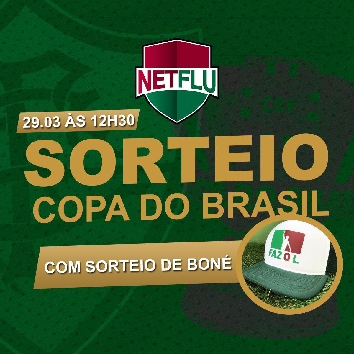 Sorteio da Copa do Brasil com imagens e promoção de prêmio; Veja aqui