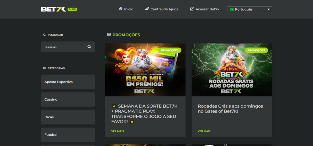 The PRAGMATIC PLAY slot catalog is now available in Brazil with Bet7k