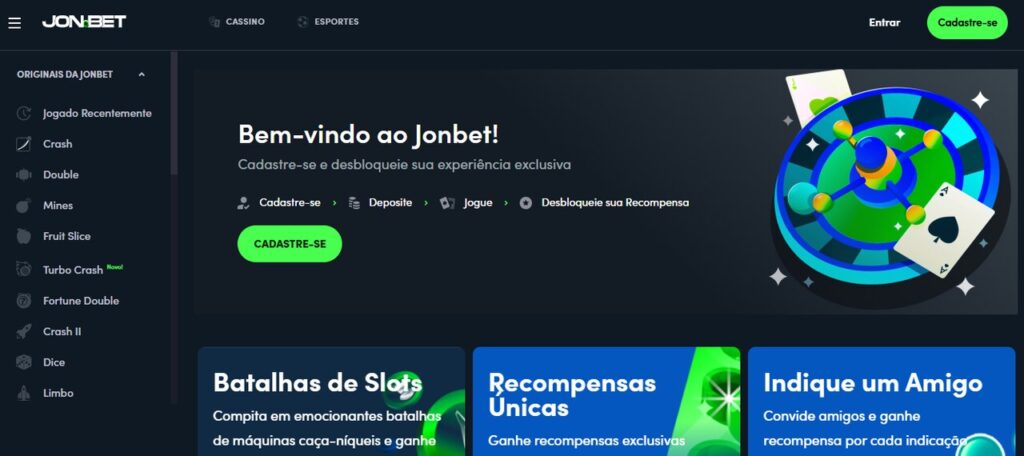 Promoções e ofertas Jonbet