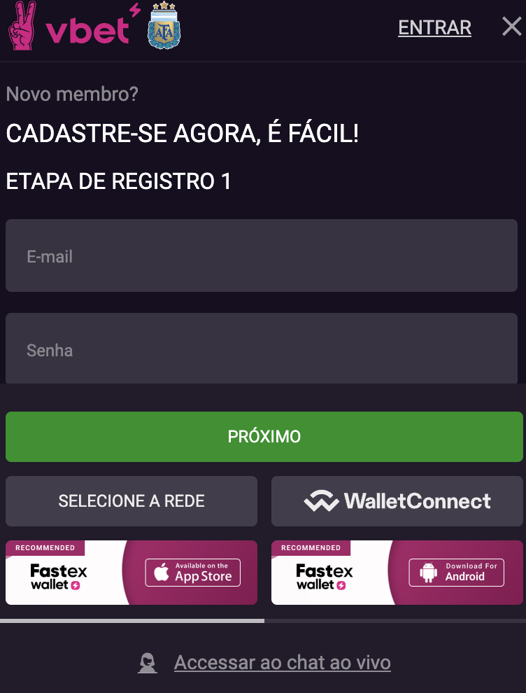 Registro Vbet