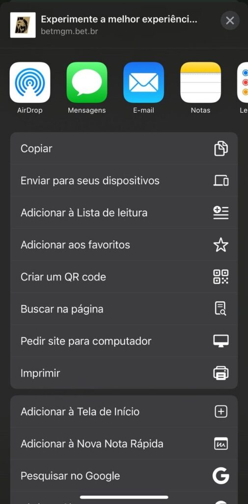 Como adicionar BetMGM em iOS