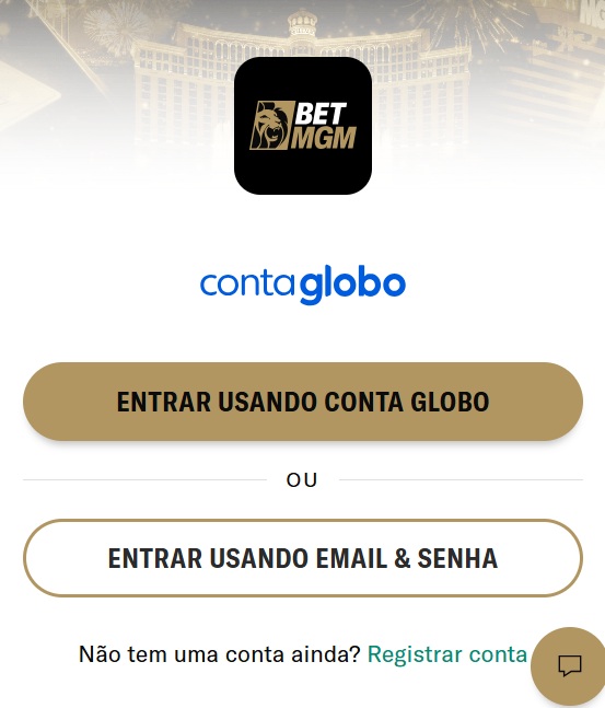 imagem da criação de conta betmgm globo pelo celular