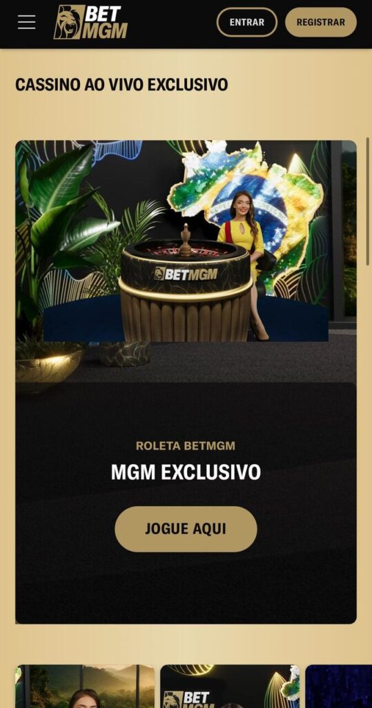 roleta betmgm jogo exclusivo 