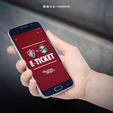 Atenção! Para utilizar o e-ticket contra o Grêmio será necessário baixar aplicativo