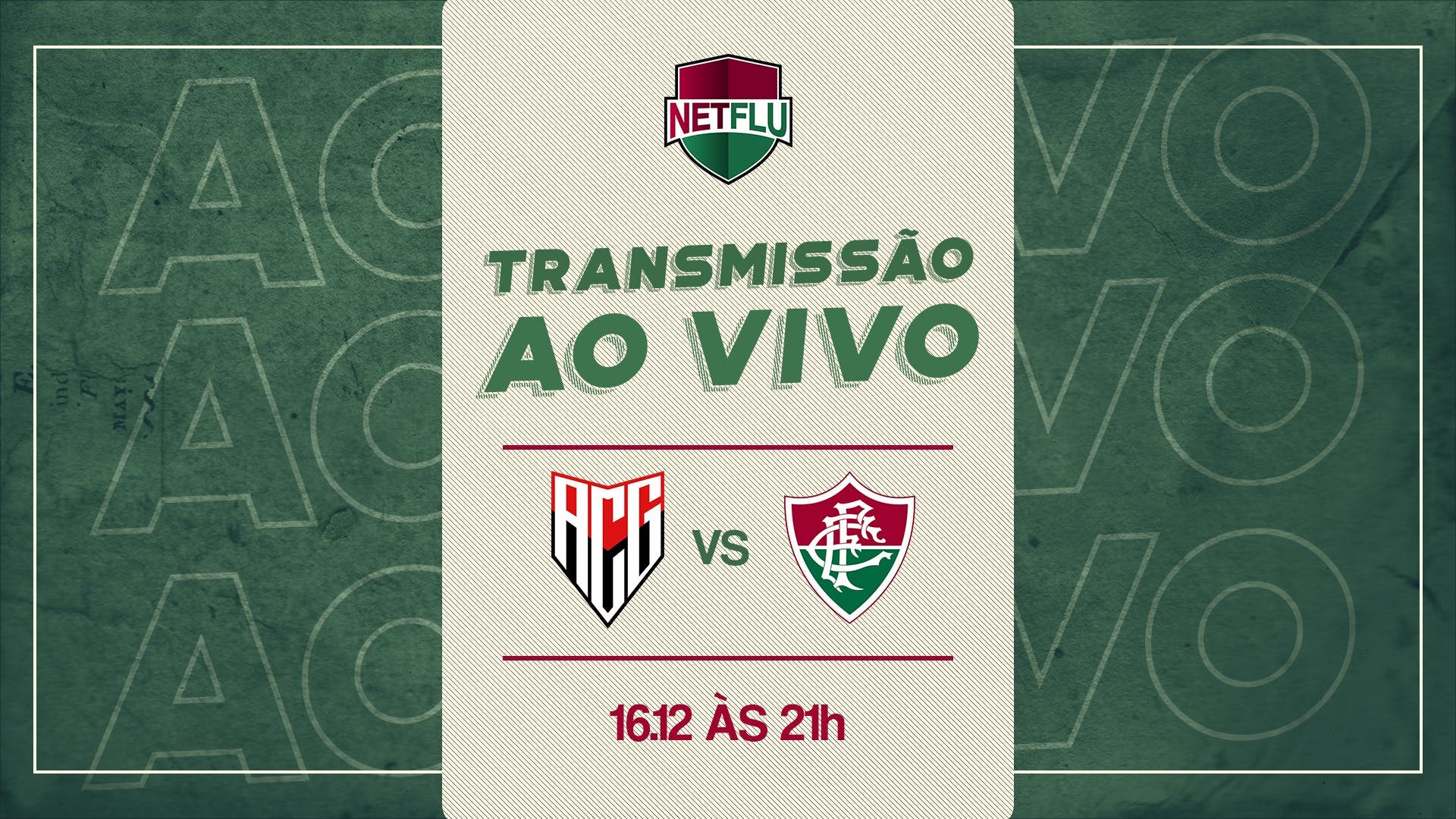 COMEÇOU! Atlético-GO x Fluminense | Acompanhe aqui! | NETFLU