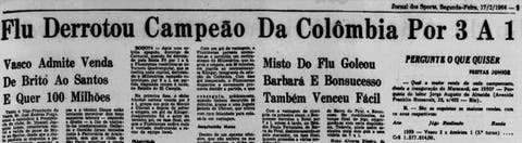 Saiba como foram os dois jogos entre Fluminense e Millonarios na história