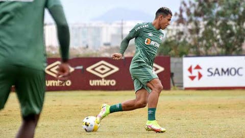 Liberado pela seleção sub-20, Matheus Martins treinou com o Fluminense nesta sexta