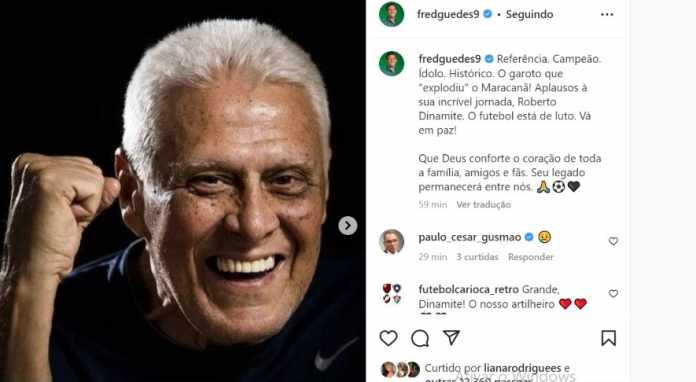 Referência Campeão ídolo E Histórico Destaca Fred Sobre Roberto Dinamite Fluminense