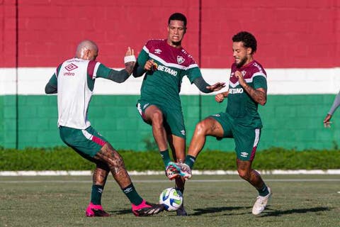 treino fluminense guga felipe melo samuel granada