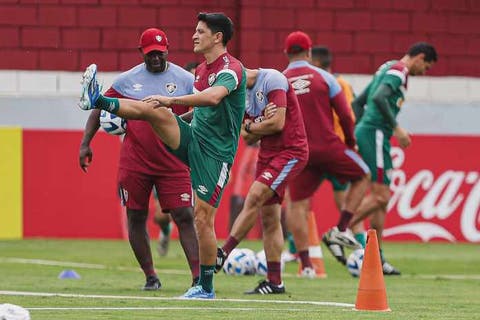 cano no treino do flu