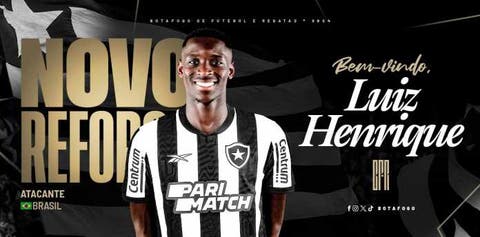 Botafogo informa tempo de contrato de Luiz Henrique, ex-Fluminense