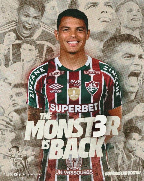 Fluminense confirma nova hora e data do desembarque de Thiago Silva