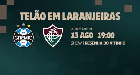 Fluminense anuncia evento em Laranjeiras com telão para o jogo com o Grêmio