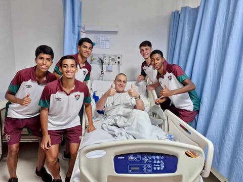 Jogadores da base do Fluminense marcam presença em Dia das Crianças do INCA